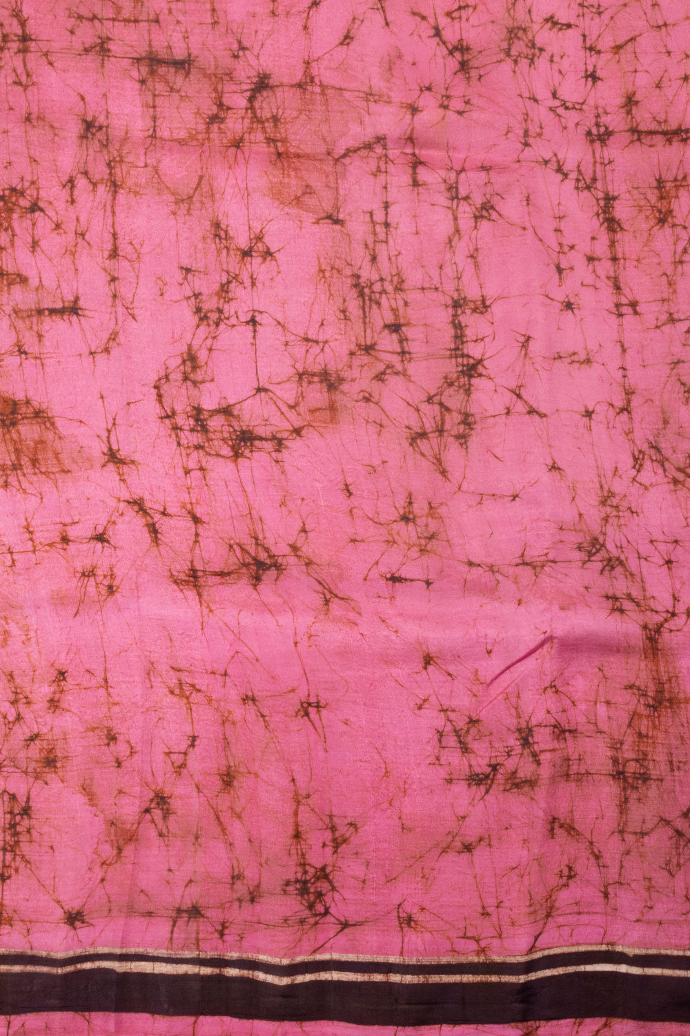 Candy Pink Batik  Silk Saree-Avishya