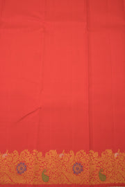 Orange  Bridal Handloom Kanjivaram Silk Saree  - Avishya