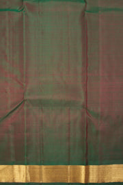 Dark Moss Green Handloom Bridal Kanjivaram silk saree - Avishya