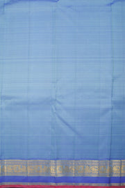 Turquoise Blue Handloom Bridal Kanjivaram silk saree - Avishya