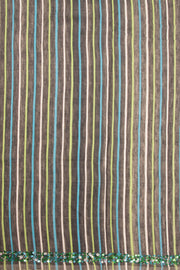 White Tussar Cotton Sequin Embroidered Saree -Avishya