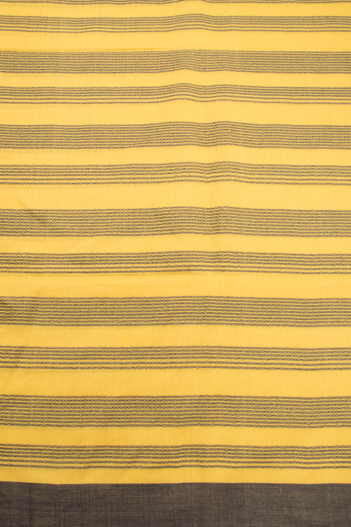 yellow Bengal Cotton Saree - Avishya