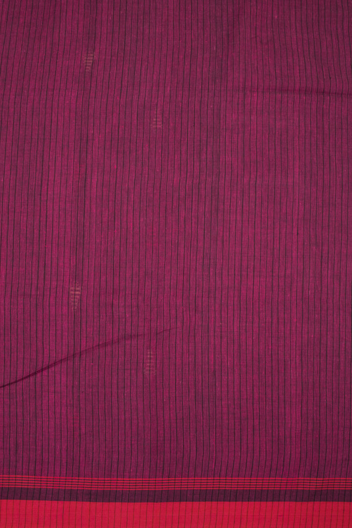 Purple Bengal Cotton Saree - Avishya