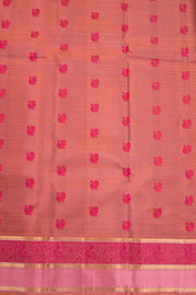 Rasin Purple Thread work Kanjivaram Silk Saree-Avishya