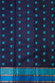 Maroon Threadwork Handloom Kanjivaram Silk Saree - Avishya