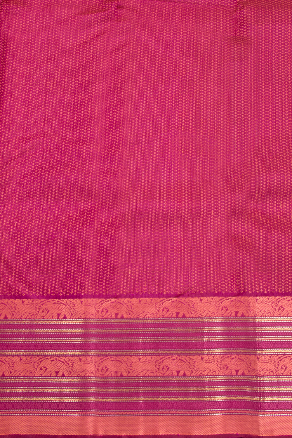 Magenta Thread work Kanjivaram Silk Saree -Avishya