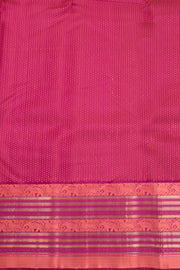 Magenta Thread work Kanjivaram Silk Saree -Avishya