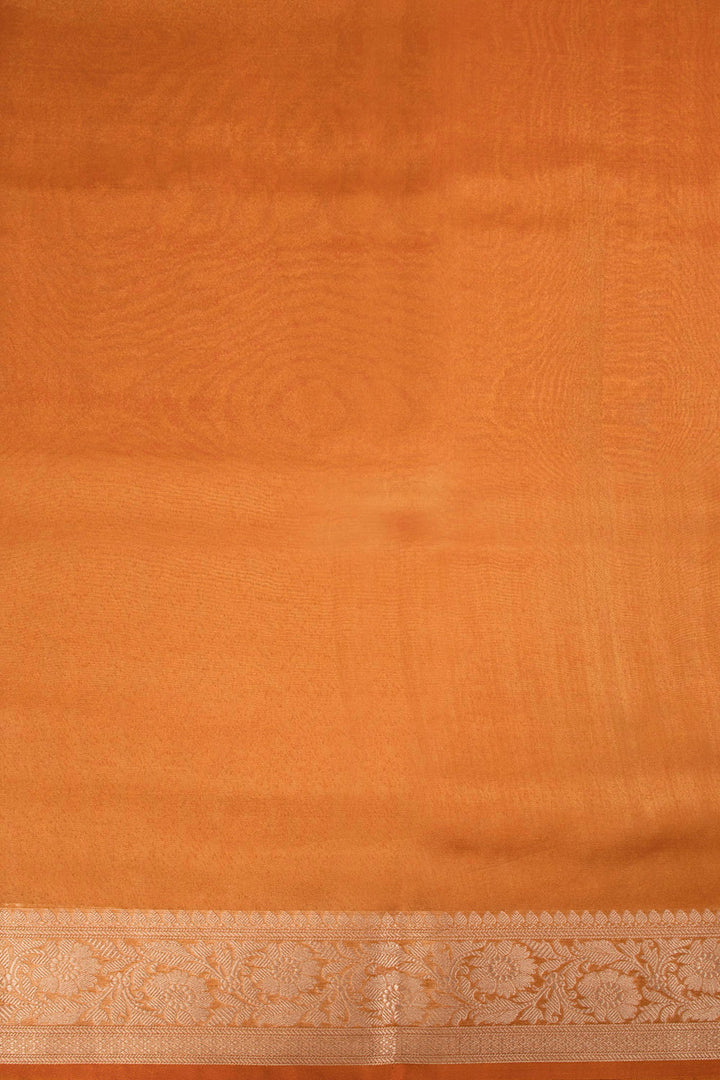 Yellow Banarasi Tissue Organza Saree 10067880 - Avishya