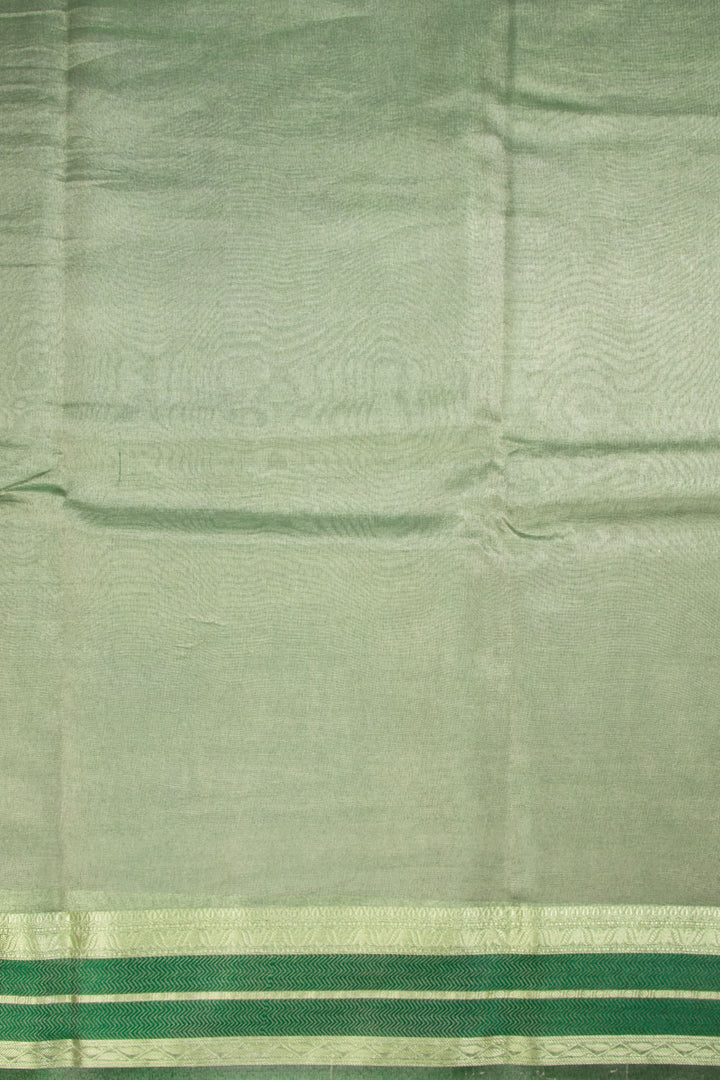 Dual Tone Grey Banarasi Tissue Organza Saree - Avishya