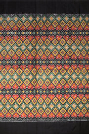 Green Handloom Pochampally Ikat Silk Saree 10067934