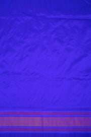 Blue Handloom Pochampally Ikat Silk Saree 10067945