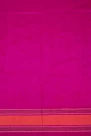 Blue Handloom Pochampally Ikat Silk Saree 10067946