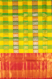 Universal Size Pure Zari Kanchi Pattu Pavadai Material  - Avishya