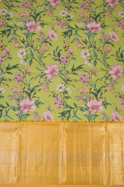 Universal Size Pure Zari Kanchi Pattu Pavadai Material - Avishya