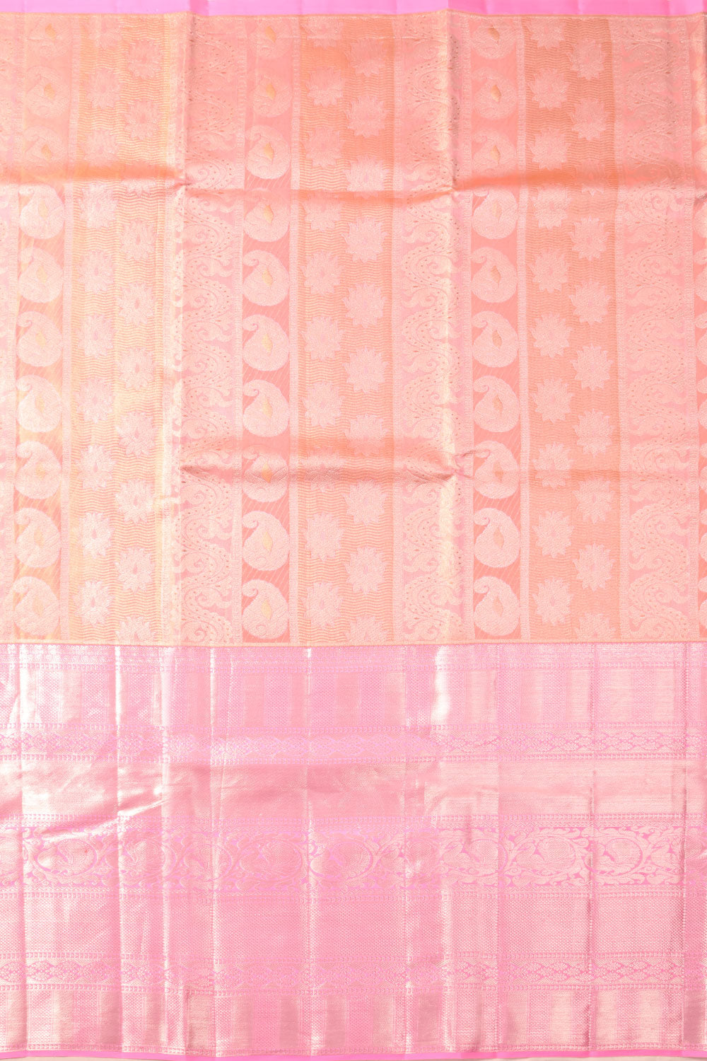 Universal Size Pure Zari Kanchi Pattu Pavadai Material - Avishya