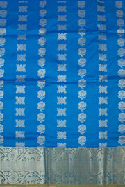 Royal Blue Kanjivaram Pattu Pavadai Material -Avishya