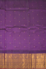 Blue Handloom Gadwal Kuttu Silk Saree - Avishya