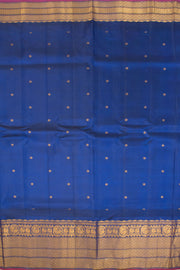 Peach Pink Handloom Gadwal Kuttu Silk Saree - Avishya