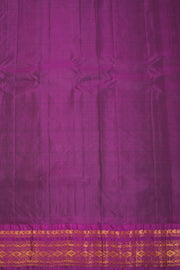 Purple Handloom Gadwal Kuttu Silk Saree - Avishya
