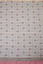 Orange Anokhi Hand Block Printed Saree 10068111