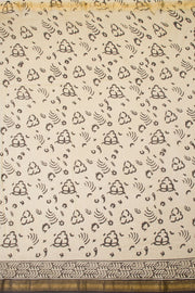 Navy Blue Anokhi Hand Block Printed Saree - Avishya