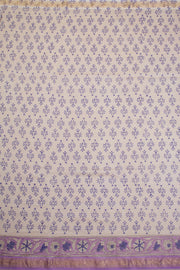 Purple Anokhi Hand Block Printed Saree - Avishya