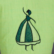 Green Embroidered Mangalgiri Cotton Blouse - Avishya