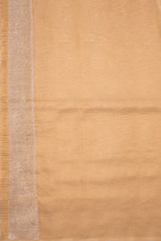 Light Brown Banarasi crushed Tissue Organza Saree - Avishya