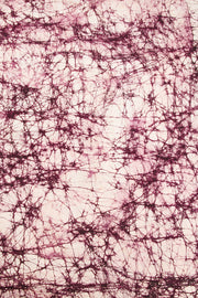 Burgundy Batik Printed Muslin Silk Saree - Avishya