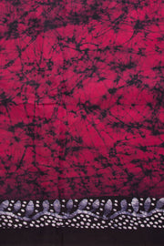 Black Batik  Muslin Silk Saree-Avishya