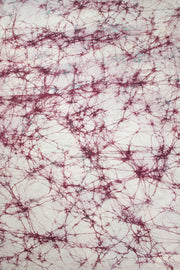 Burgundy Batik Muslin Silk Saree - Avishya