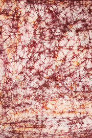 Orange  Batik Muslin Silk Saree - Avishya