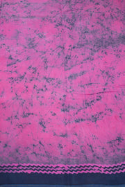 Blue Batik Muslin Silk Saree - Avishya