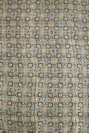 Black Ajrakh Printed Modal Silk Saree - Avishya