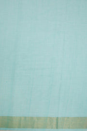 Blue Handloom Paithani Cotton Saree with Silk Pallu 10068428