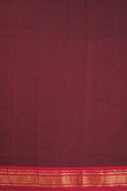 Maroon Handloom Paithani Cotton Saree 10068436 - Avishya