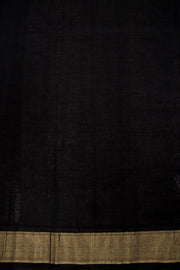 Black Handloom Paithani Cotton Saree 10068438 - Avishya