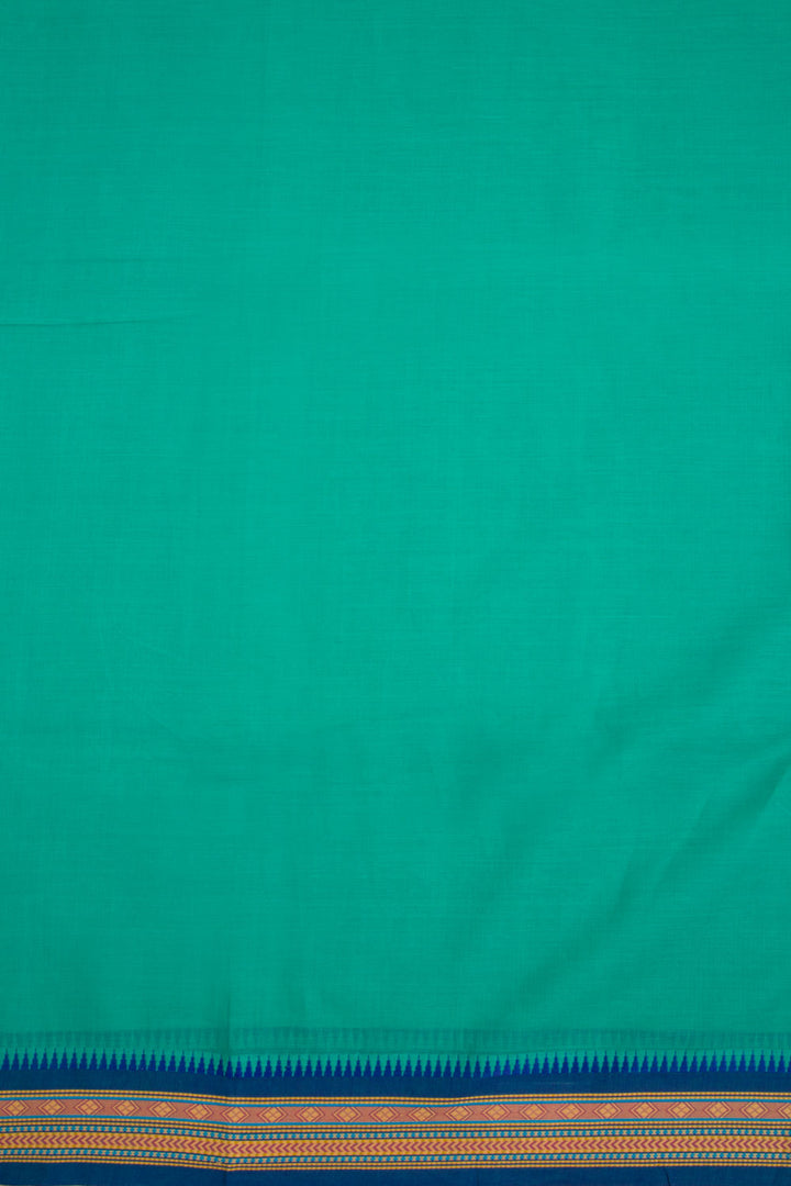 Green Handwoven Kanchi Cotton Saree 10068490 - Avishya