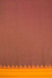 Mauve Handwoven Korvai Kanchi Cotton Saree 10068552 - Avishya