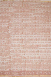 Peach Sanganeri printed Silk Cotton Saree 10068553 - Avishya