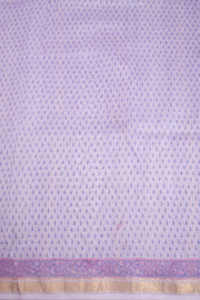 Lavendor Sanganeri Printed Silk Cotton Saree 10068556