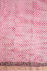 Pink Sanganeri printed Silk Cotton Saree 10068557 - Avishya