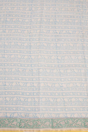 Yellow Sanganeri printed Silk Cotton Saree 10068564 - Avishya