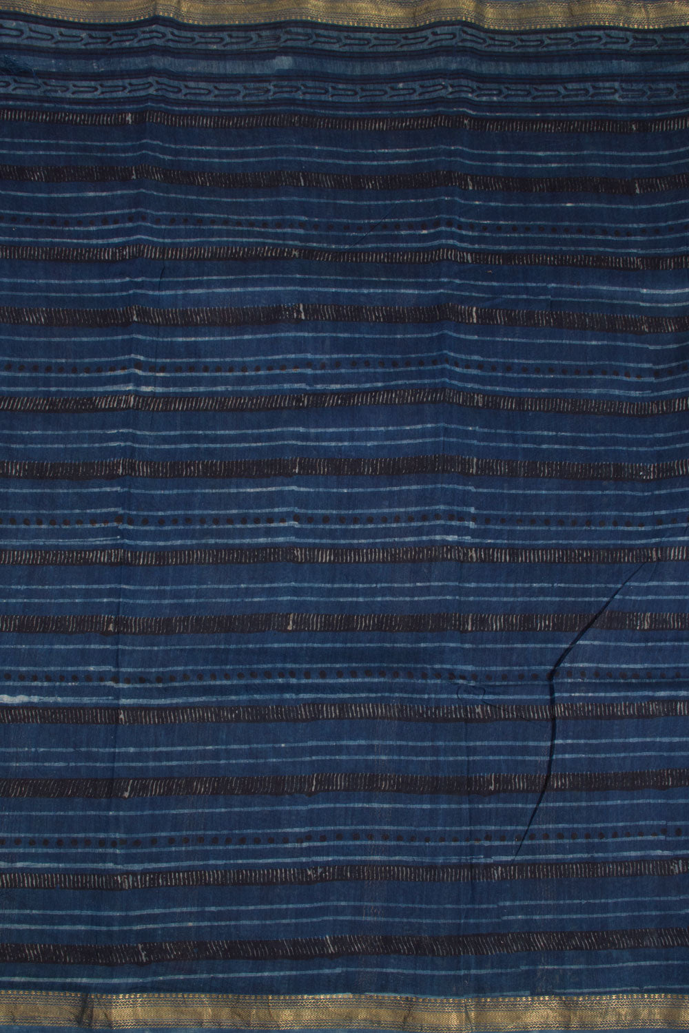 Blue Vanaspathi Printed Silk Cotton Saree 10068566 - Avishya
