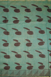 Green Vanaspathi Printed Silk Cotton Saree 10068569 - Avishya