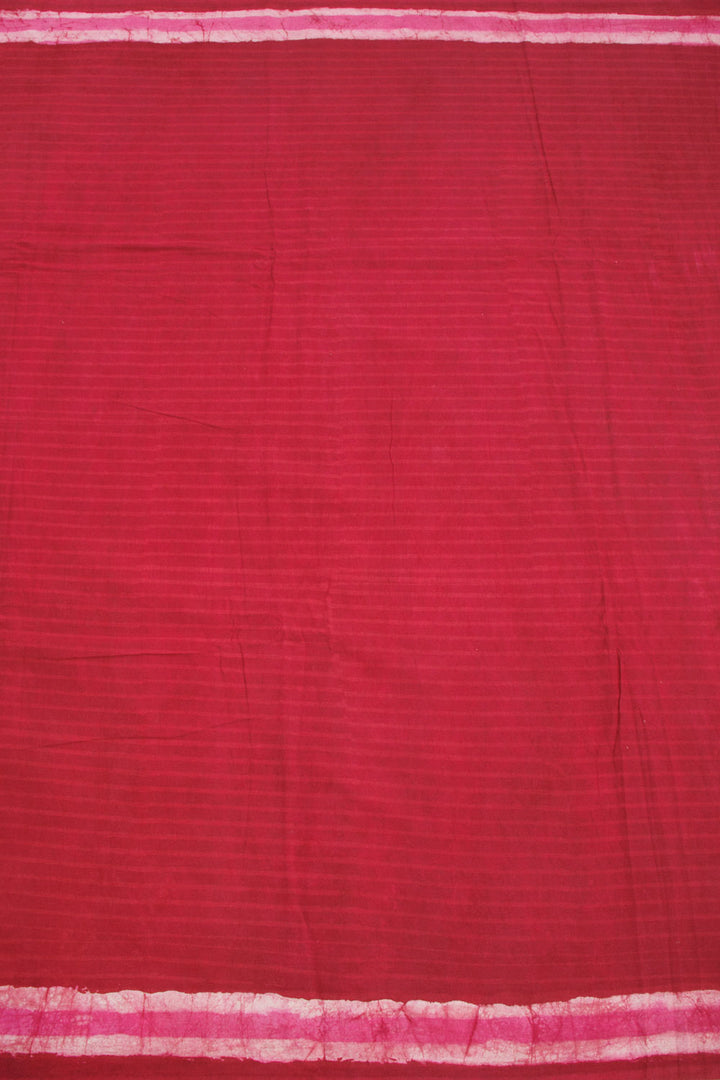 Pink Mulmul Dabu Printed Cotton Saree 10068591 - Avishya