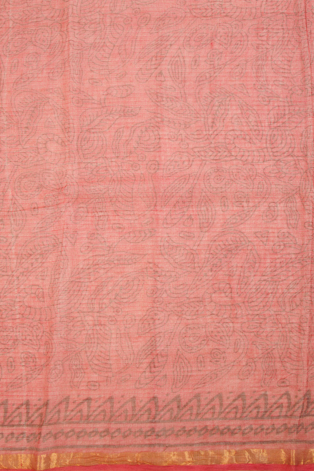 Red Vanaspathi Printed Kota Cotton Saree 10068616 - Avishya
