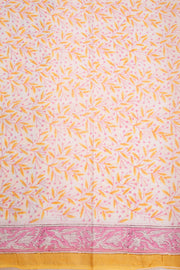 Yellow Vanaspathi Printed Kota Cotton Saree 10068621