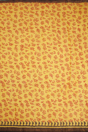 Yellow Vanaspathi Printed Kota Cotton Saree 10068624 - Avishya