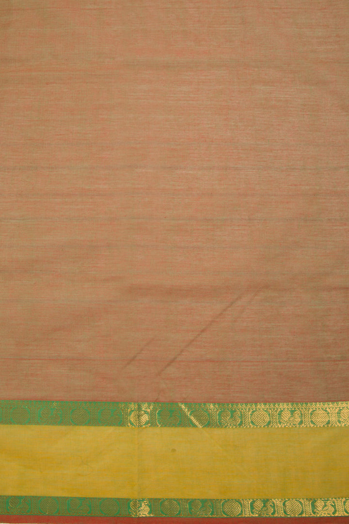 Green Handwoven Kanchi Cotton Saree 10068691 - Avishya